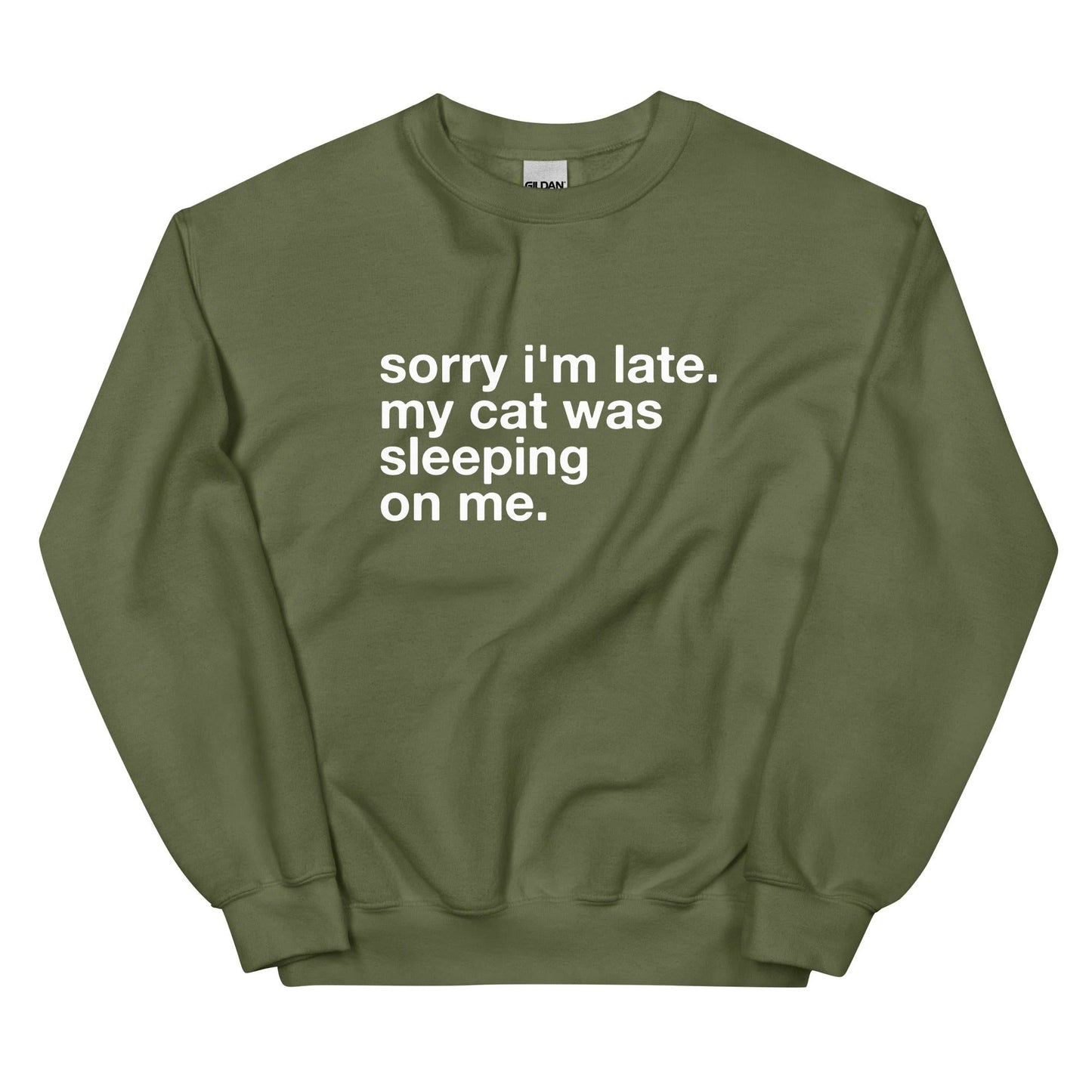 sorry i'm late. - Unisex Crewneck Sweatshirt