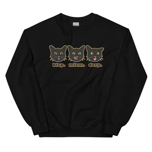 blep. mlem. derp. - Unisex Crewneck Sweatshirt