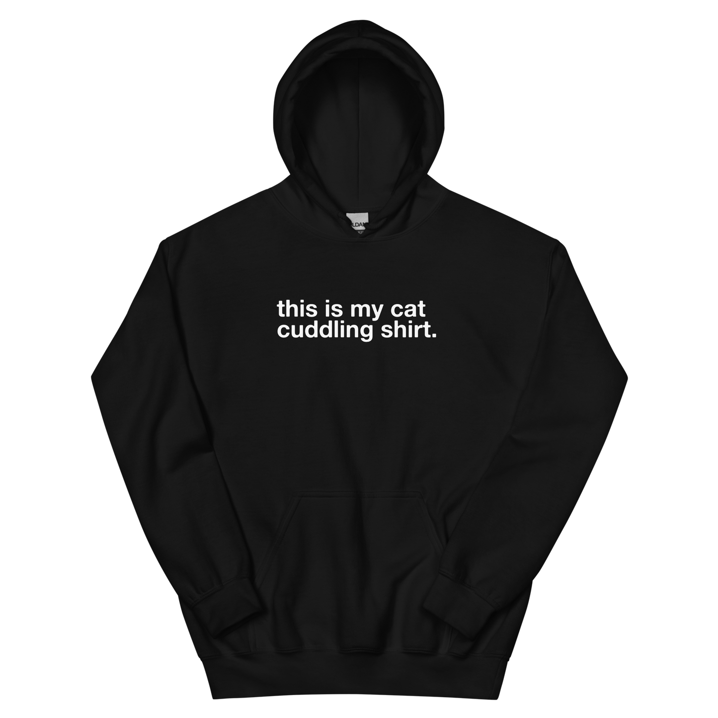 cat cuddling shirt. - Unisex Classic Hoodie