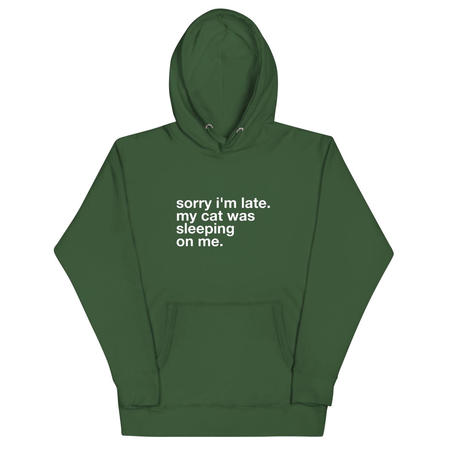 sorry i'm late. - Unisex Premium Hoodie