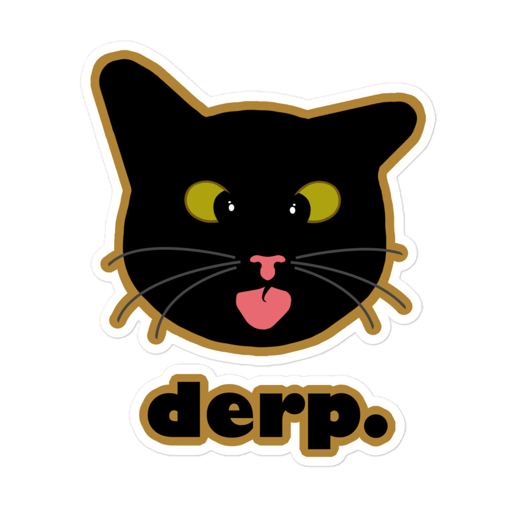 derp. - Vinyl Sticker – The Cat People Shop