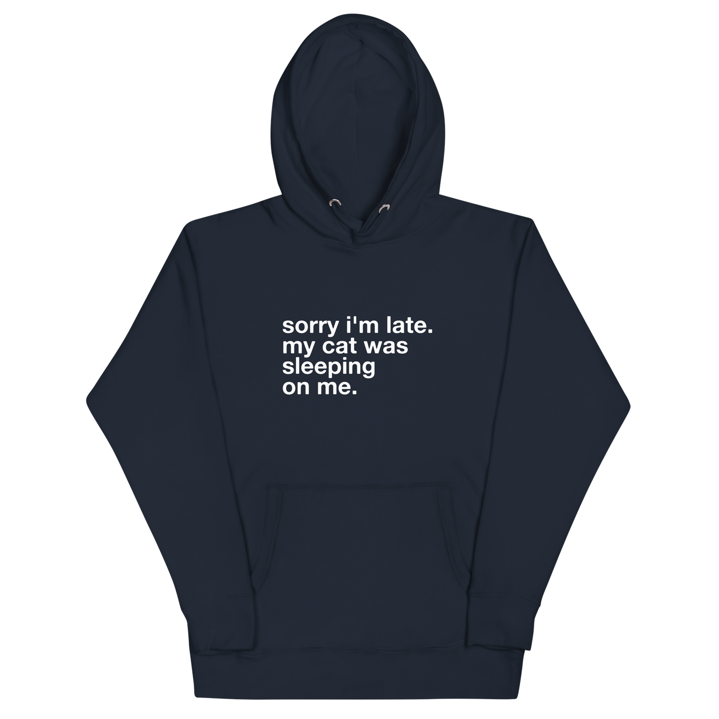 sorry i'm late. - Unisex Premium Hoodie
