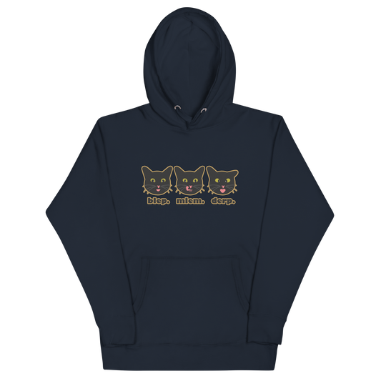 blep. mlem. derp. - Unisex Premium Hoodie